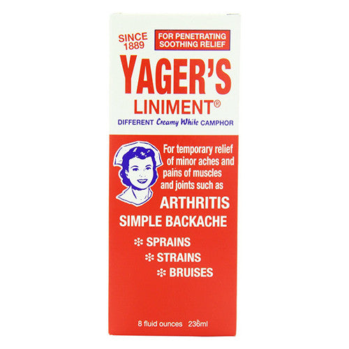 Yagers Liniment Different Creamy White Camphor, 8 Oz
